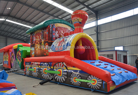 Entretenham as crianças com este Circo de Obstáculos Inflável no Parque de Diversões da Cidade da diversão