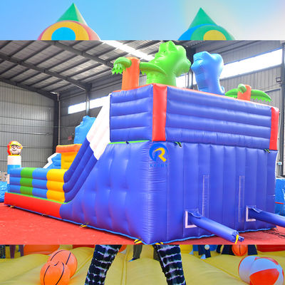 Logotipo personalizado aceitável grande escorrega inflável ideal para aluguel de festas e eventos