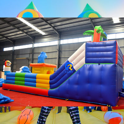 Logotipo personalizado aceitável grande escorrega inflável ideal para aluguel de festas e eventos