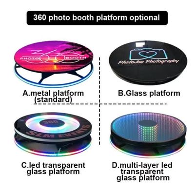 48h DHL Fast Shipping 360 Video Photobooth com LED Magic Mirror e iPad 115cm Case