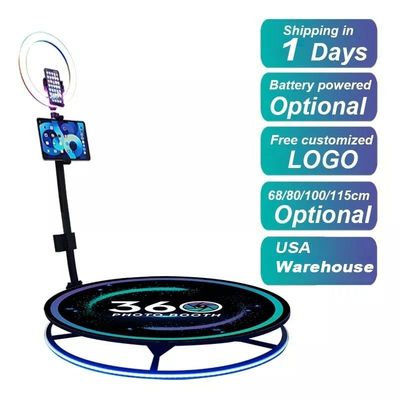 360 Video Photobooth Automático com Led Ipad Camera para experiências inesquecíveis