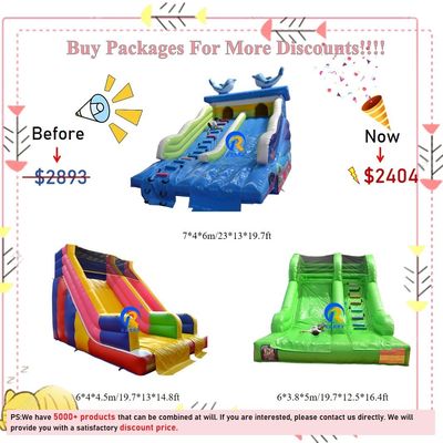 Slides infláveis Casa de salto para crianças Entretenimento interior ao ar livre Aluguel de festas