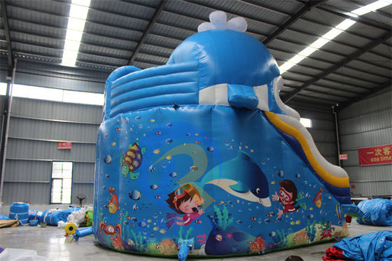 PVC portátil de 0,55 mm de lonas de água inflável com piscinas e brinquedos de bola de natação
