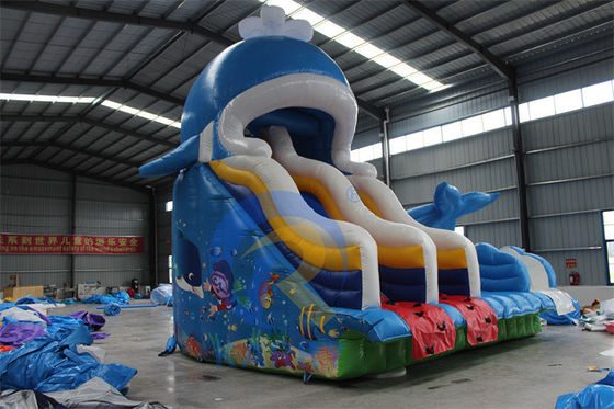 PVC portátil de 0,55 mm de lonas de água inflável com piscinas e brinquedos de bola de natação