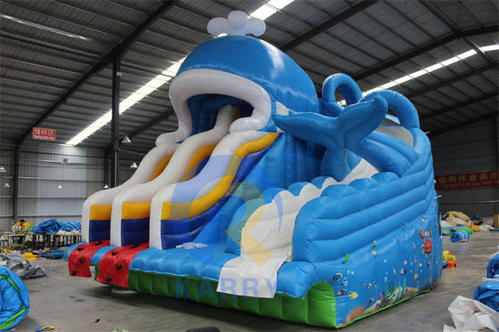 PVC portátil de 0,55 mm de lonas de água inflável com piscinas e brinquedos de bola de natação