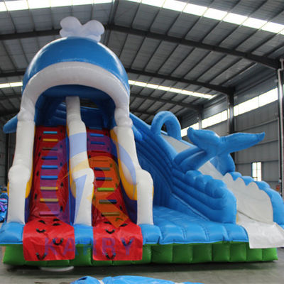 PVC portátil de 0,55 mm de lonas de água inflável com piscinas e brinquedos de bola de natação