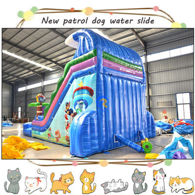 Entretenha as crianças com 3D Patrulhas infláveis Slide de água e piscina