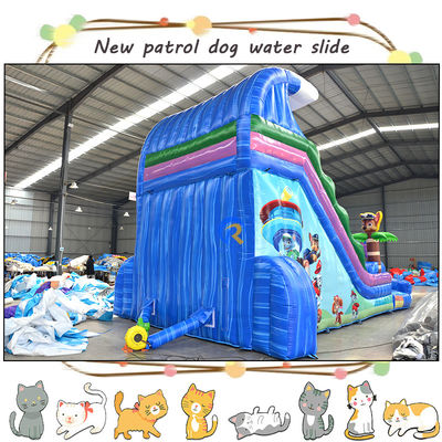 Entretenha as crianças com 3D Patrulhas infláveis Slide de água e piscina