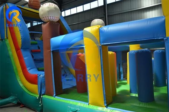 Curso de obstáculos inflável para aluguel 4x4x3m ou ocasião personalizada