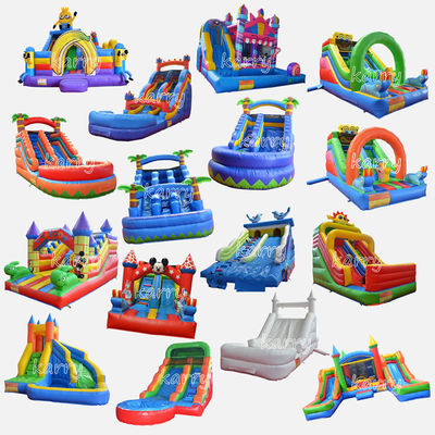 Logotipo de bordado 3D Parque de diversões comercial do quintal Slides secos com coleção de piscina