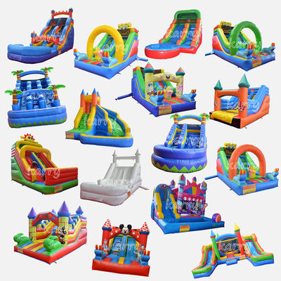 Logotipo de bordado 3D Parque de diversões comercial do quintal Slides secos com coleção de piscina