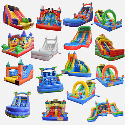 Logotipo de bordado 3D Parque de diversões comercial do quintal Slides secos com coleção de piscina