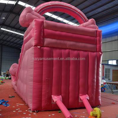 Meninas Pink inflável 26 pés piscina de escorrega de água Perfeito para aluguel comercial e diversão