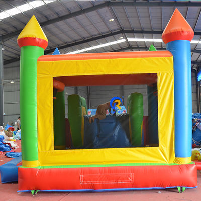 Casa de salto inflável de Pvc de cor comercial com slide combo