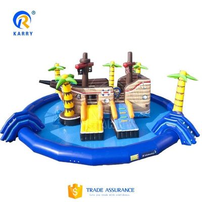 Jogos infláveis de parque aquático para crianças Opções de cores personalizadas para uma aventura personalizada