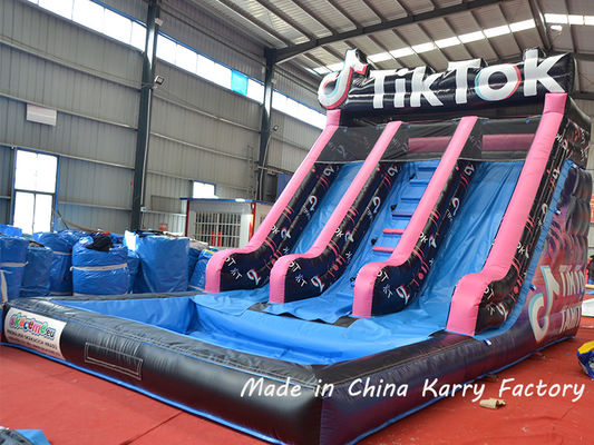 PVC 26FT Bouncer inflável Parque de jogos Bounce House Slide de água Crianças Castelos saltantes