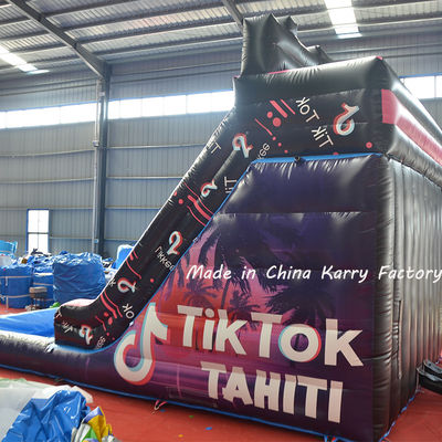 PVC 26FT Bouncer inflável Parque de jogos Bounce House Slide de água Crianças Castelos saltantes