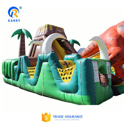 Jurassic Dinosaur Park Festa Aluguer Parque de Jogos Inflável Curso de Obstáculos