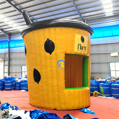 Mar/Ar/Express Shipping Copo de limão Casa inflável para crianças pequenas Casa comercial de salto