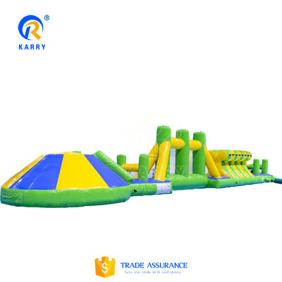 CE Certificado 16m Aqua Run Course Obstáculo Design colorido personalizado para parque aquático
