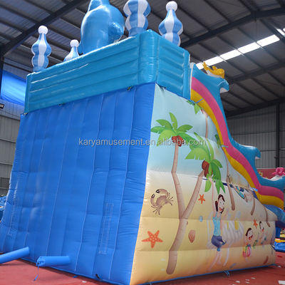Slides de piscina infláveis para crianças Slide aquático comercial de PVC
