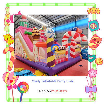 Entretenimento interior e exterior Festa comercial Aluguer de doces Slides infláveis Combinação