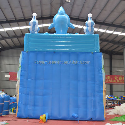 Slides de piscina infláveis para crianças Slide aquático comercial de PVC