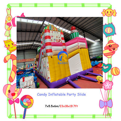 Entretenimento interior e exterior Festa comercial Aluguer de doces Slides infláveis Combinação