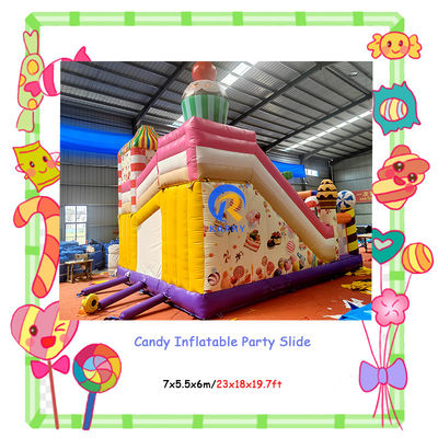 Entretenimento interior e exterior Festa comercial Aluguer de doces Slides infláveis Combinação
