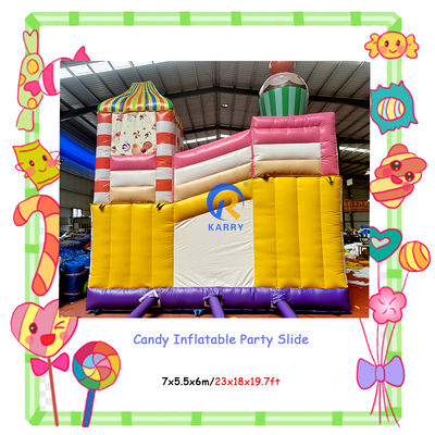 Entretenimento interior e exterior Festa comercial Aluguer de doces Slides infláveis Combinação