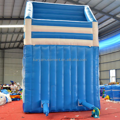 Impressão digital água inflável congelada Slide duplo N para entretenimento ao ar livre
