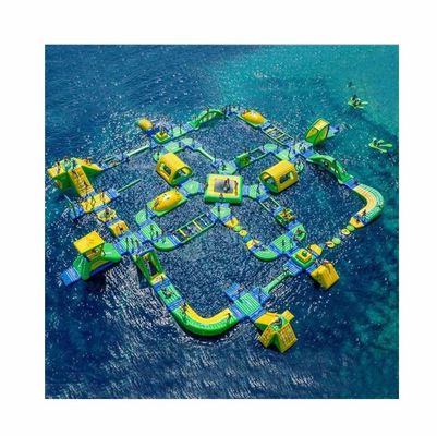 Parque aquático comercial Equipamento flutuante Parque aquático inflável com impressão digital
