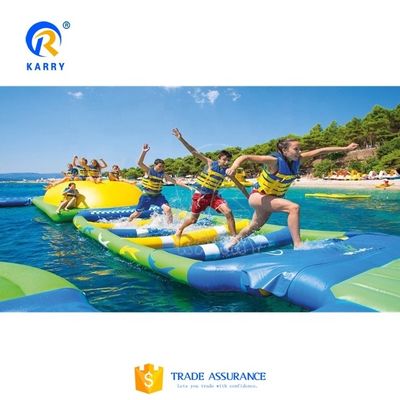 Logotipo personalizado Equipamento de parque aquático inflável parque aquático flutuante com certificado CE