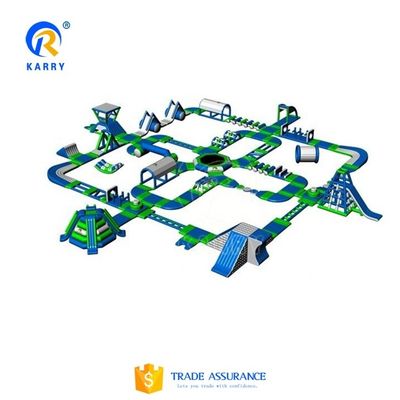 Logotipo personalizado Equipamento de parque aquático inflável parque aquático flutuante com certificado CE