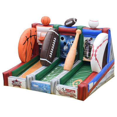 Customize aceito inflável 3 em 1 jogo de carnaval para crianças e adultos Tiro de bola