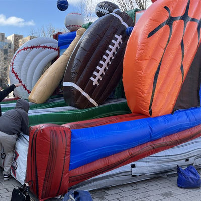 Customize aceito inflável 3 em 1 jogo de carnaval para crianças e adultos Tiro de bola