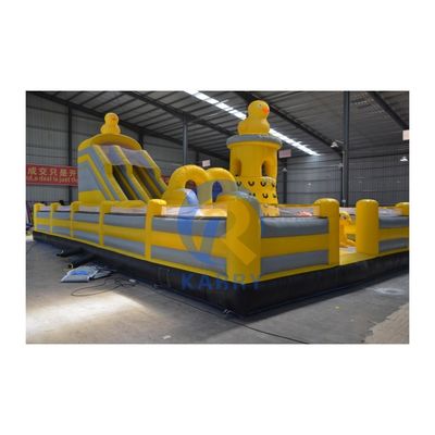 Eventos de equipa Percurso de obstáculos inflável com certificação CE EN14960 e design PORTABLE