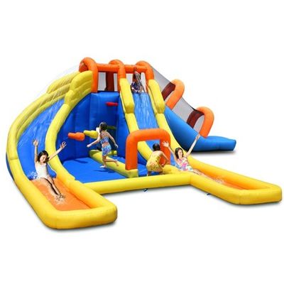 Entretenimento Flutuante na Água Parque de Deslizamentos de Água para Crianças com Piscina e Splash
