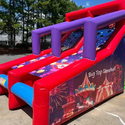 Jogo de tiro de bola inflável para festa Aluguel de 2 jogadores Jogos interativos de carnaval