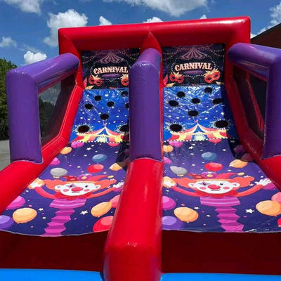 Jogo de tiro de bola inflável para festa Aluguel de 2 jogadores Jogos interativos de carnaval