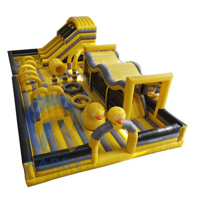 Unisex Kids Outdoor Inflatable Castle Slide Combo e Entretenimento de Curso de Obstáculos
