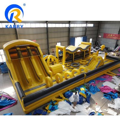 Unisex Kids Outdoor Inflatable Castle Slide Combo e Entretenimento de Curso de Obstáculos
