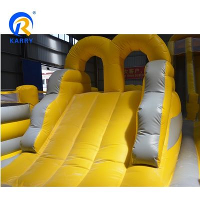 Unisex Kids Outdoor Inflatable Castle Slide Combo e Entretenimento de Curso de Obstáculos
