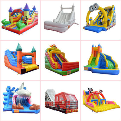 Logotipo personalizado PVC Parque aquático inflável Slide de jogo N Slip para crianças grandes diversão interminável