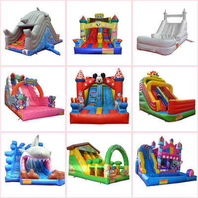 Logotipo personalizado PVC Parque aquático inflável Slide de jogo N Slip para crianças grandes diversão interminável