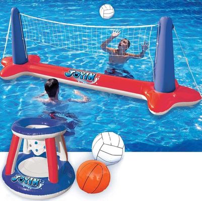 Atividades aquáticas e terrestres Rede de voleibol de praia inflável com design personalizado