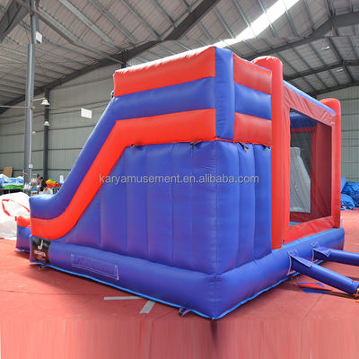 Mar/Ar/Express Shipping Homem-Aranha Castelo Inflável Combo Slide para festas interiores
