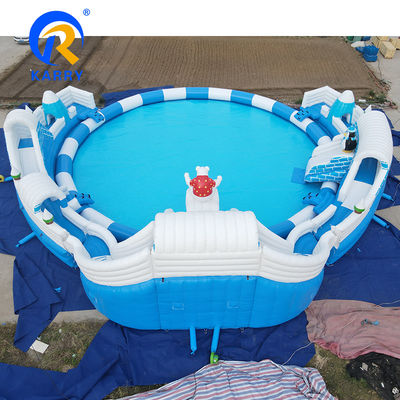 Piscina de tamanho grande Combo inflável piscina redonda parque aquático para crianças diversão