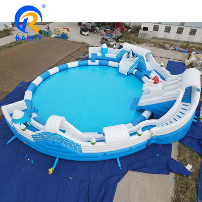 Piscina de tamanho grande Combo inflável piscina redonda parque aquático para crianças diversão