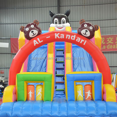 32ft 3 Bears Bouncer Trampoline House com Slides Infláveis e Durável